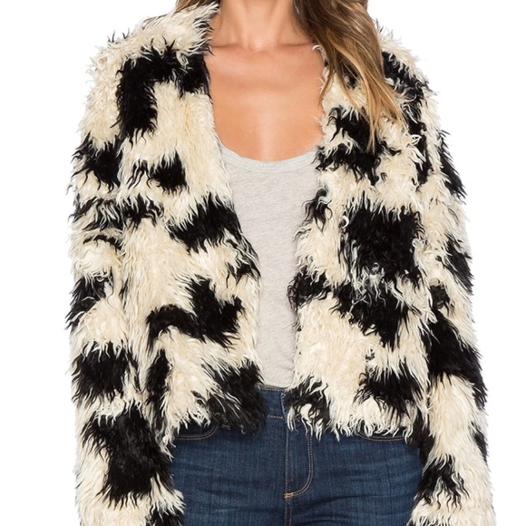 Tibi Suka Faux Fur Jacket - Picture 1 of 4